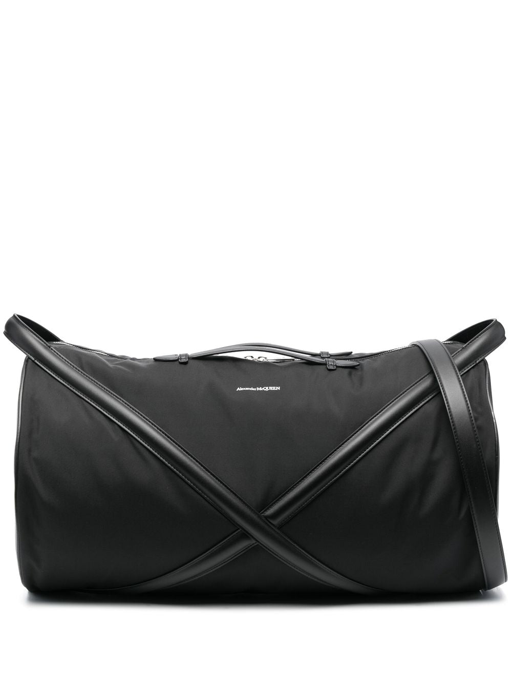 Alexander McQueen criss-cross strap detail holdall