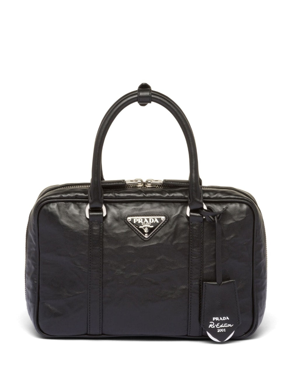 Pra*a medium leather tote bag