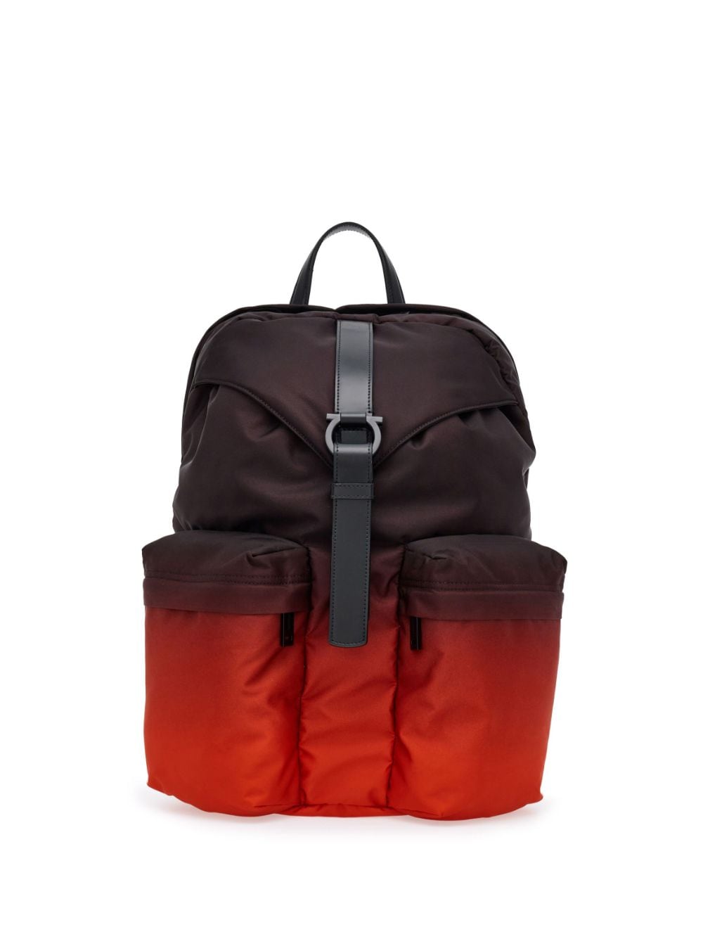 Ferragamo two-tone gradient zipped backpack