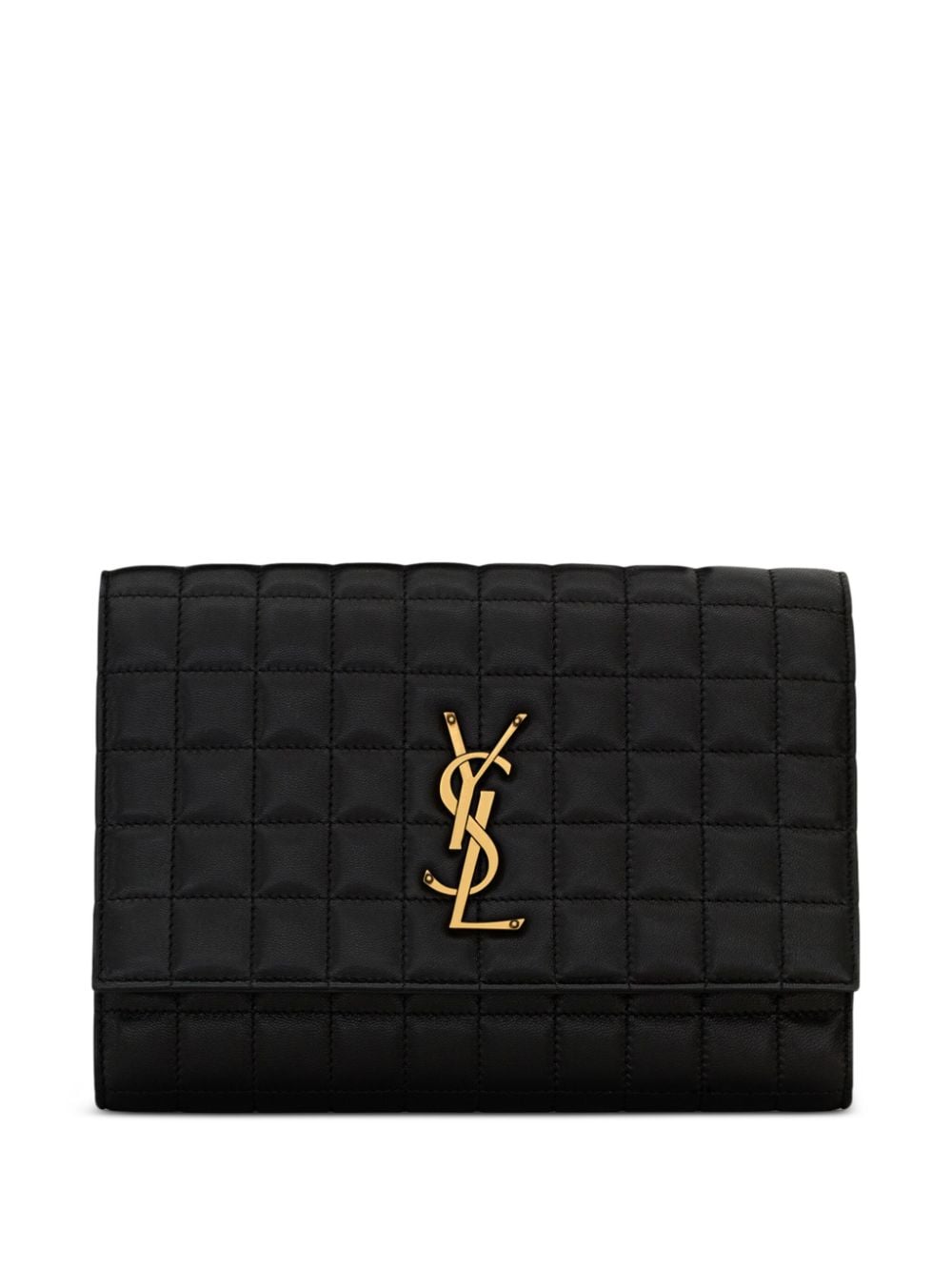 Saint Laurent Cassandre quilted clutch bag