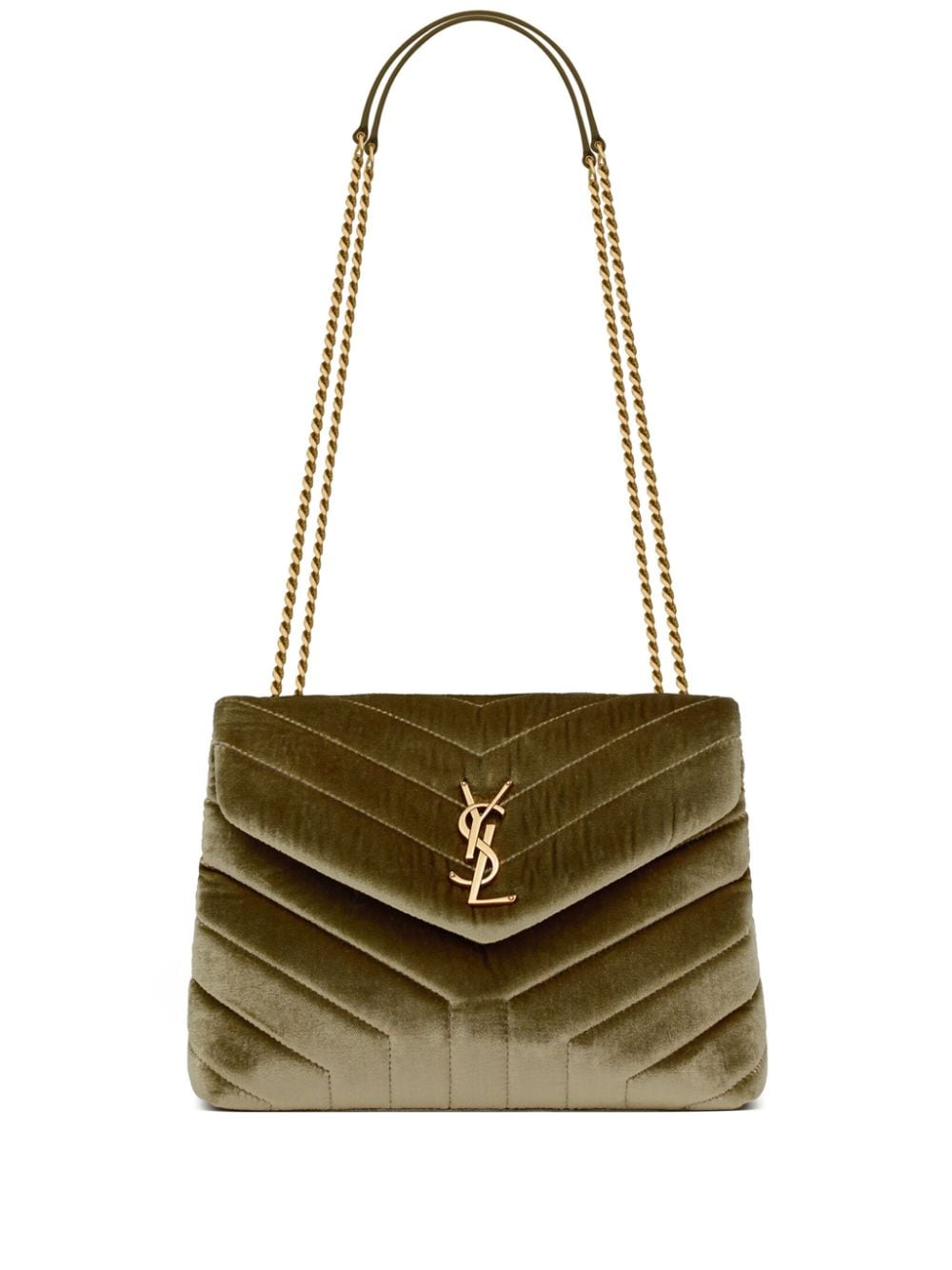 Saint Laurent small Loulou velvet shoulder bag