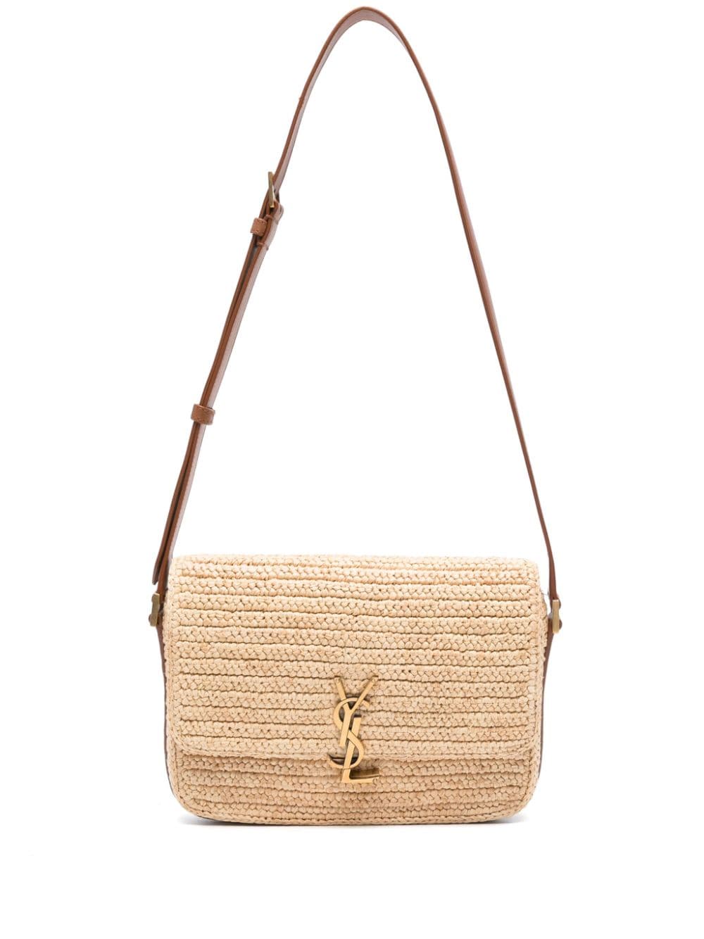 Saint Laurent Solferino raffia shoulder bag