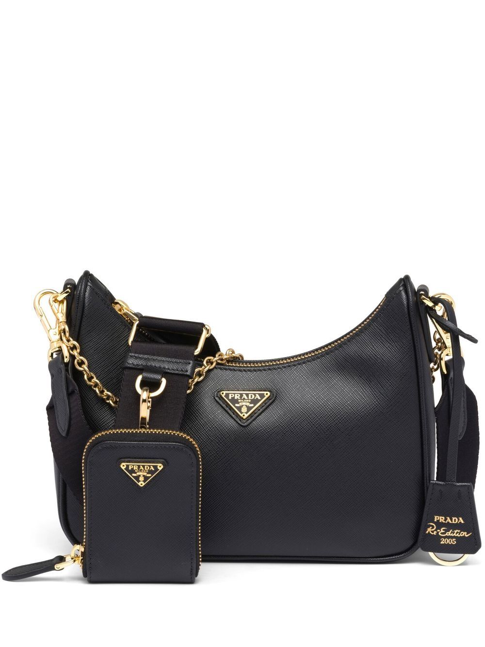Pra*a re-edition 2005 leather shoulder bag