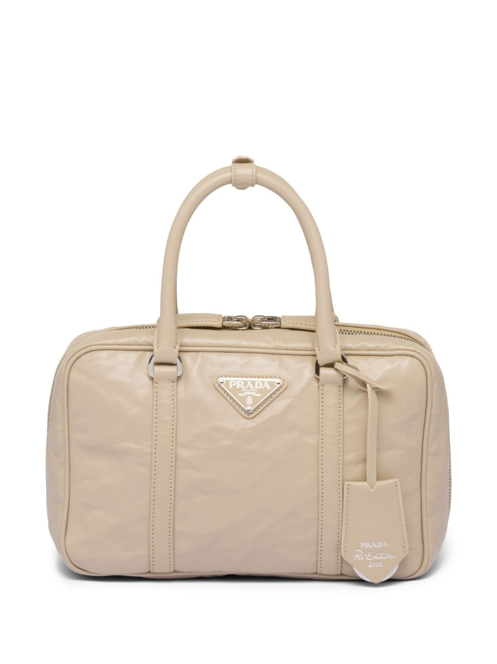 Pra*a medium leather tote bag