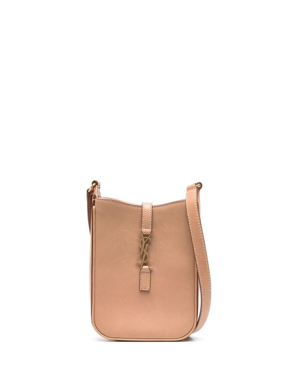 Saint Laurent logo-plaque leather crossbody bag