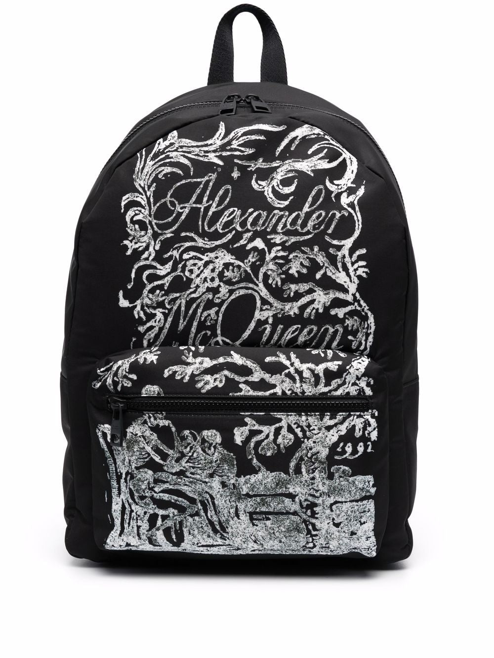 Alexander McQueen abstract-print backpack