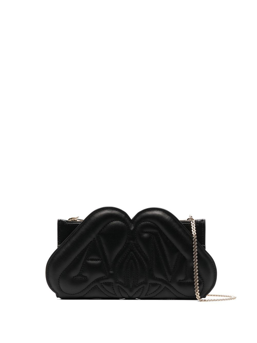 Alexander McQueen embossed logo wallet-on-chain