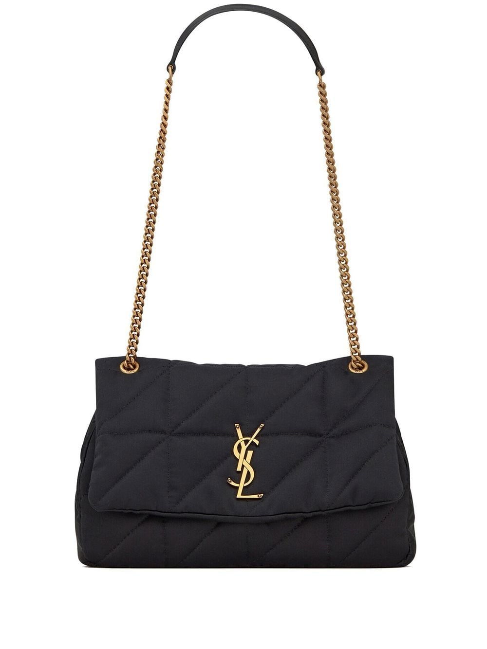 Saint Laurent logo-plaque padded shoulder bag