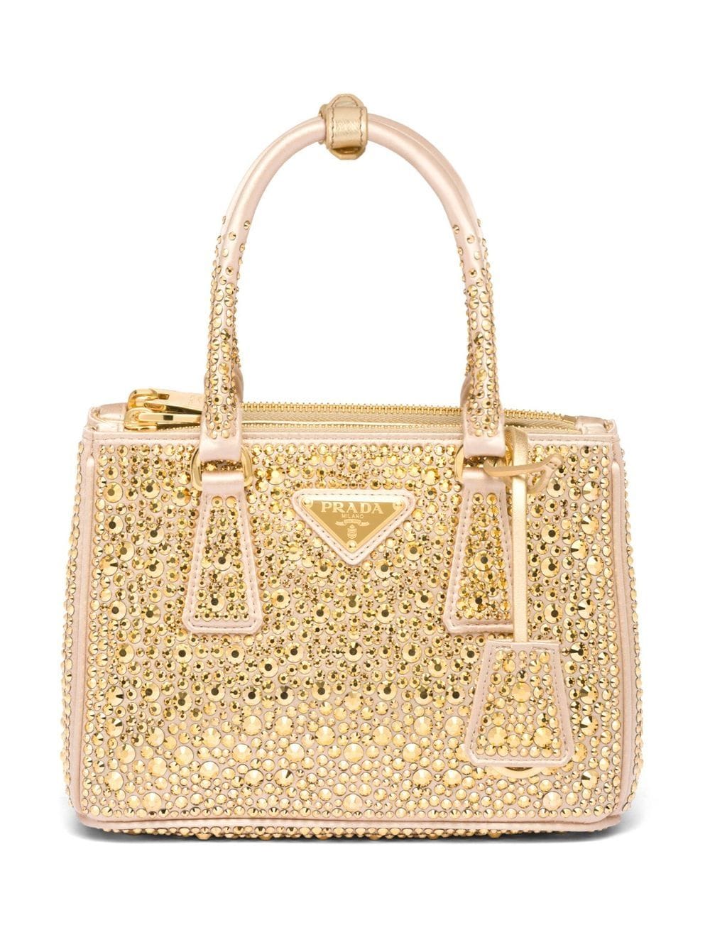 Pra*a galleria crystal-embellished satin mini bag