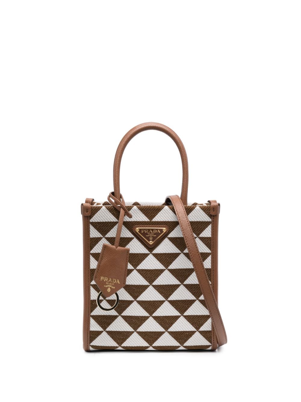 Pra*a symbole logo plaque tote bag