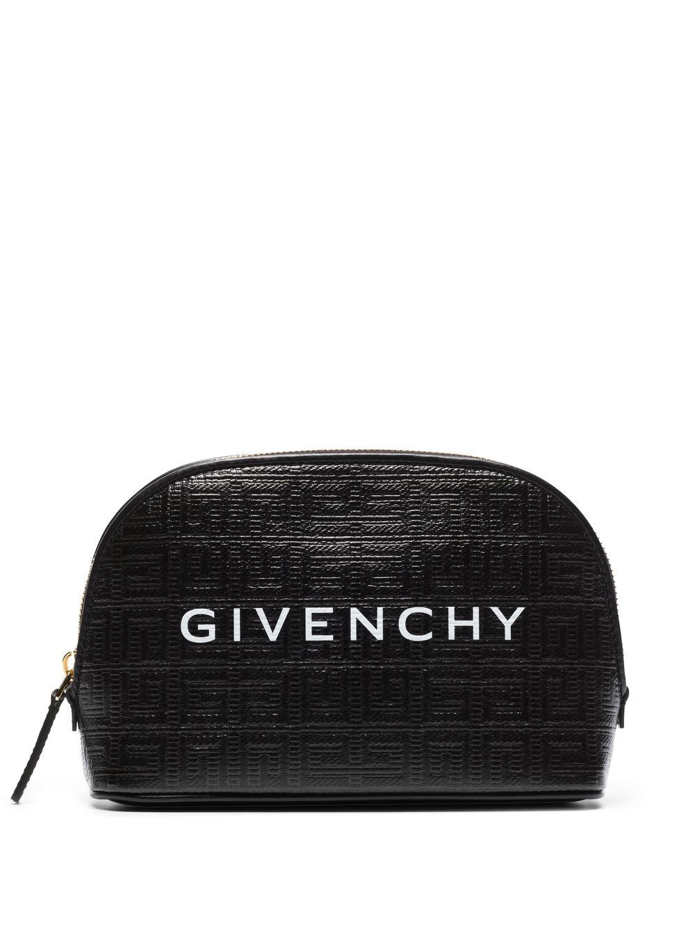 Givenchy logo-print embossed clutch