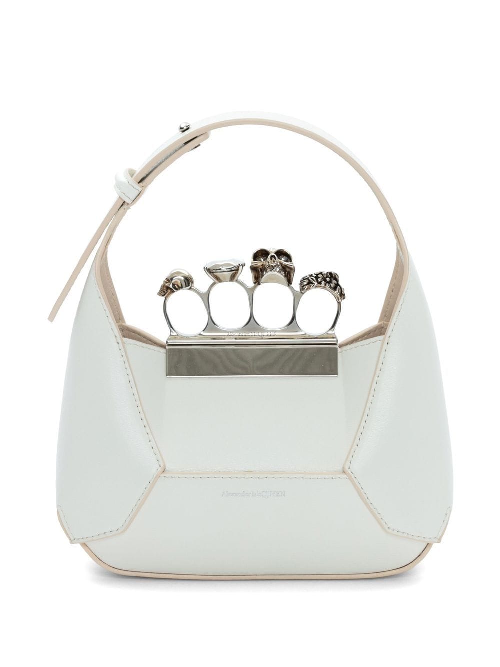 Alexander McQueen Jewelled Hobo leather mini bag