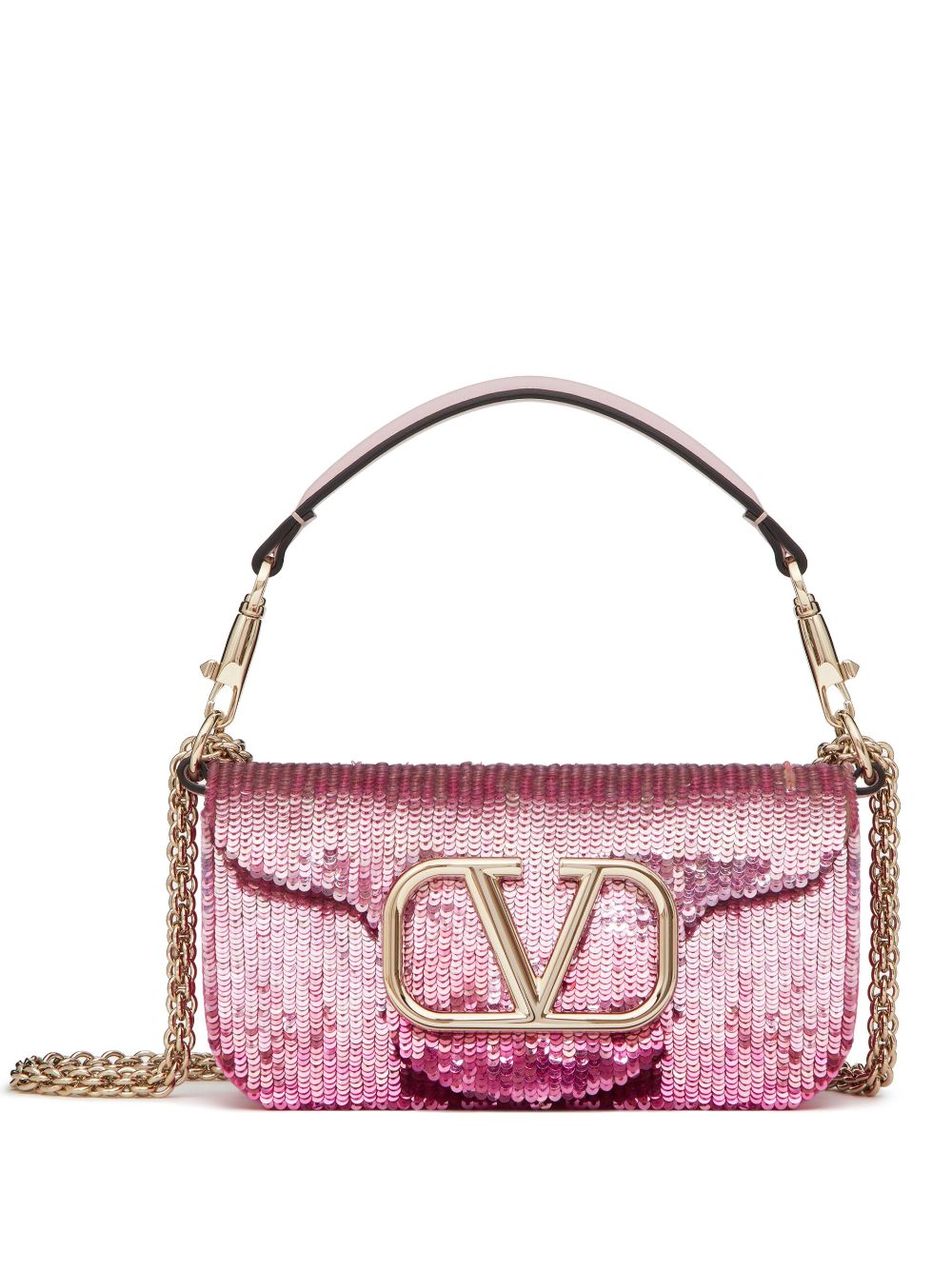 Valentino Garavani small Locò embroidered shoulder bag