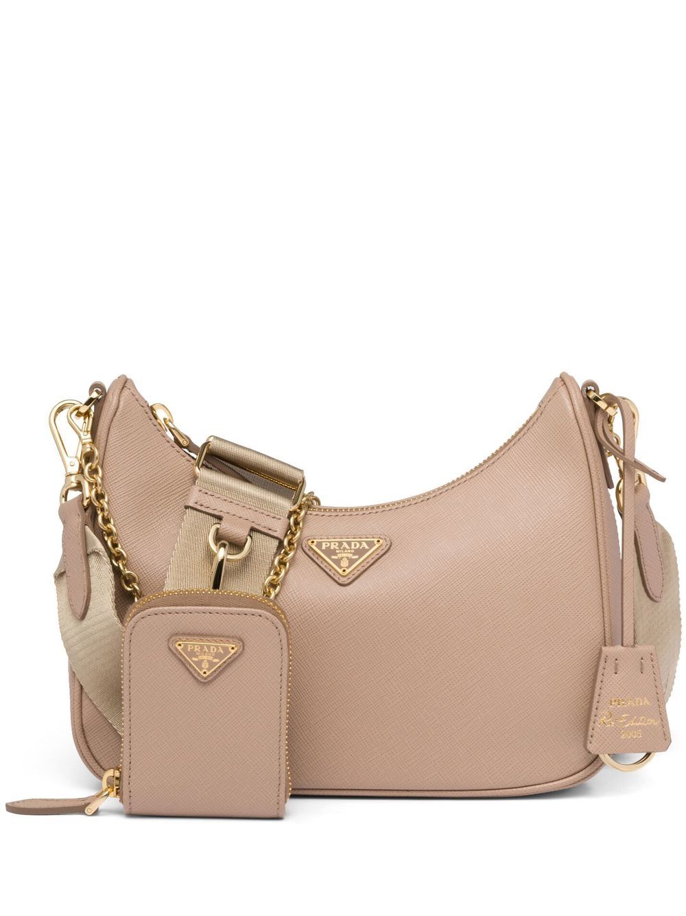 Pra*a re-edition 2005 leather shoulder bag