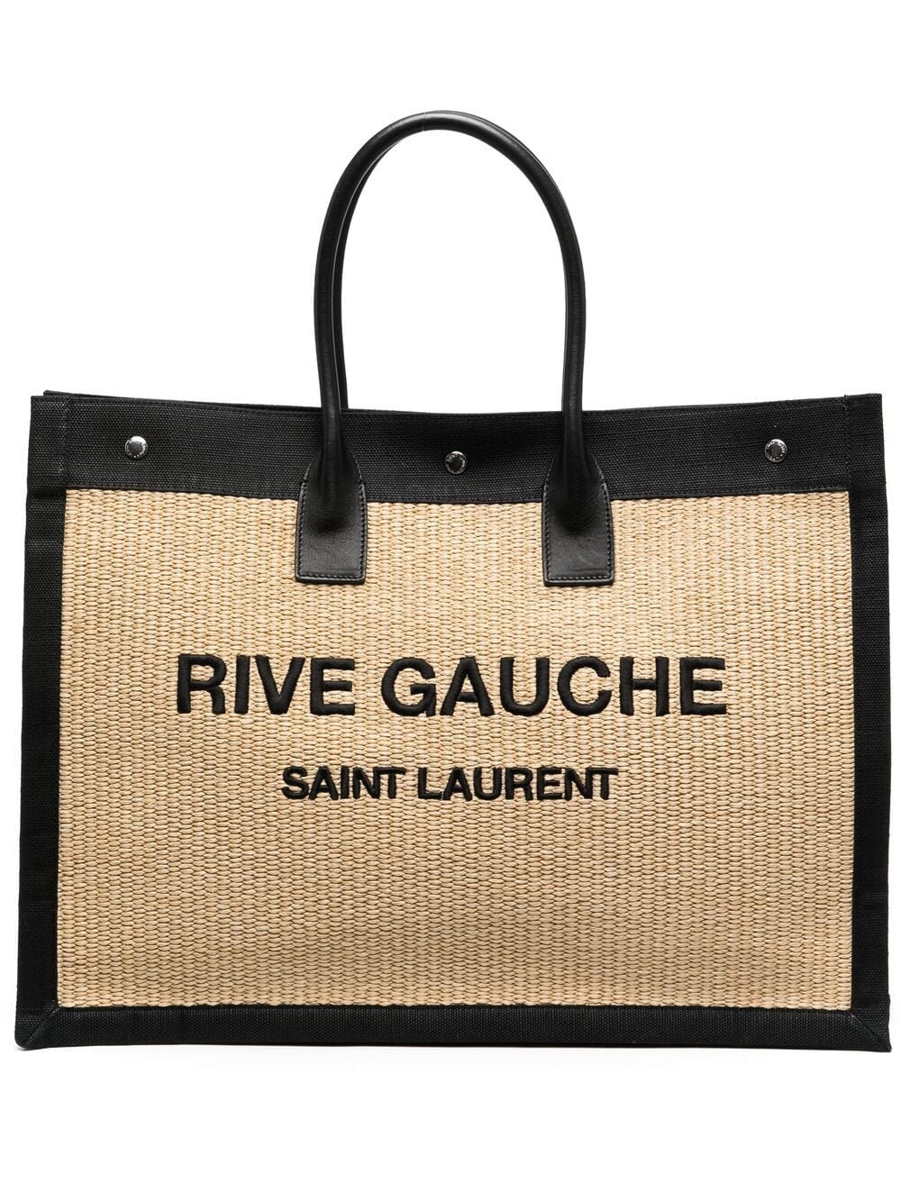 Saint Laurent Rive Gauche straw tote bag