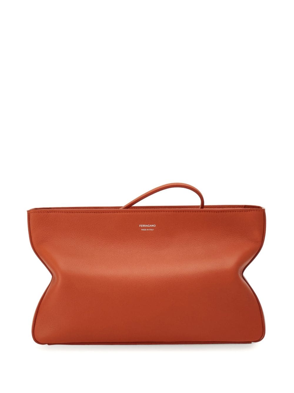 Ferragamo logo-debossed clutch bag