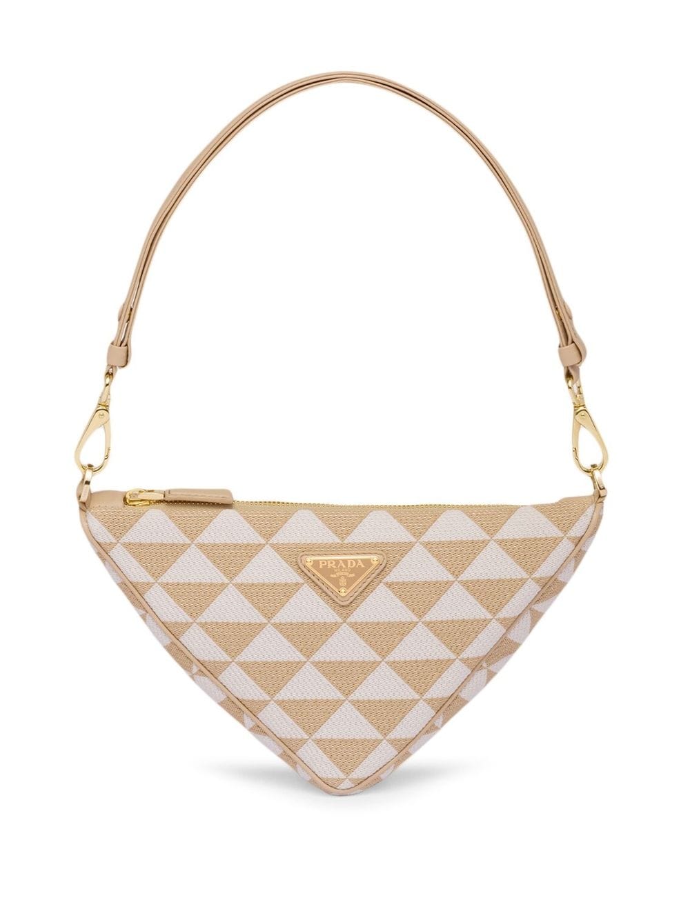 Pra*a embroidered jacquard mini bag