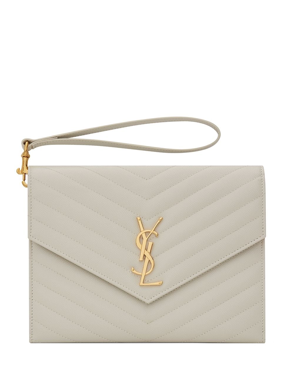 Saint Laurent monogram quilted clutch bag