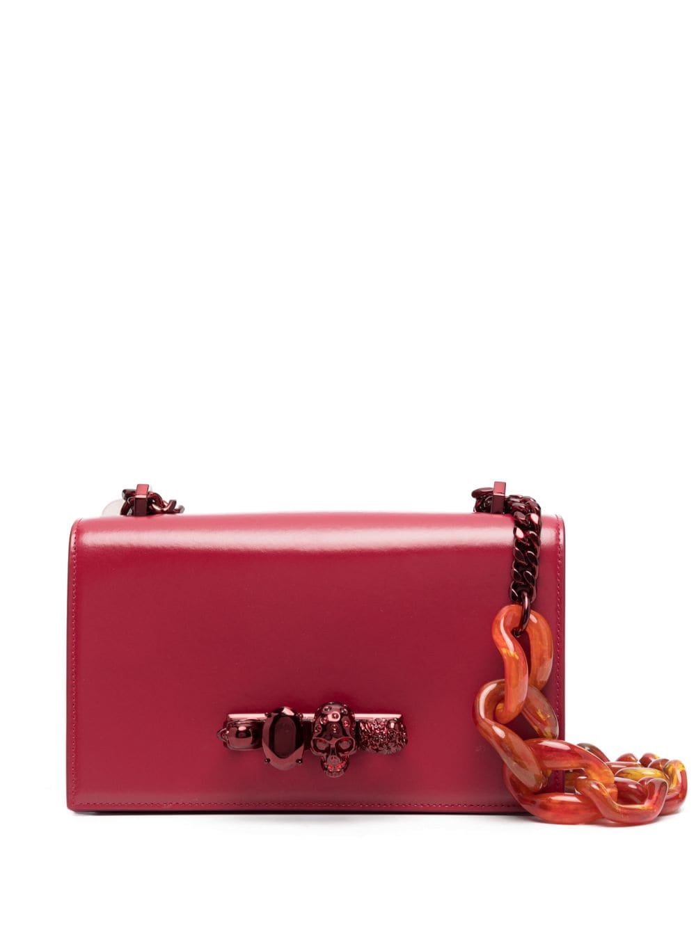 Alexander McQueen Four Ring handle leather shoulder bag