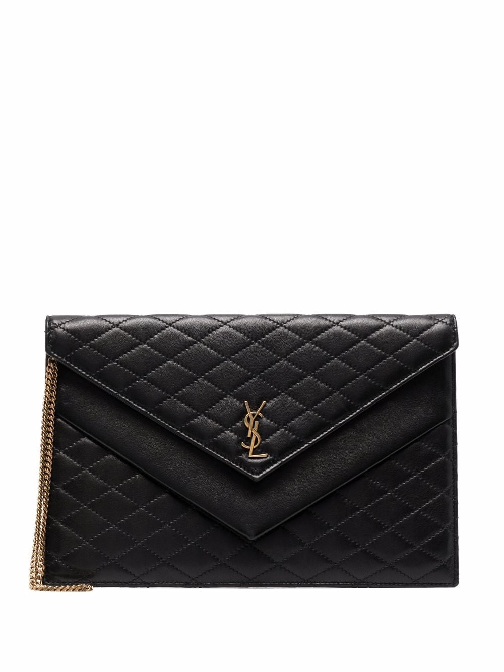 Saint Laurent Gaby quilted envelope clutch bag