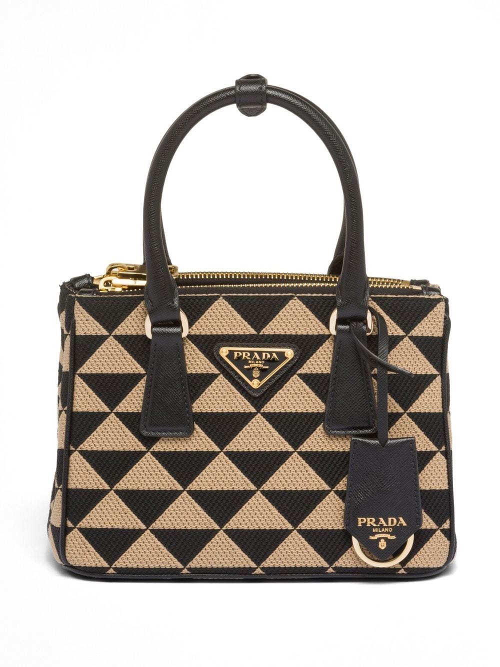 Pra*a symbole embroidered mini bag