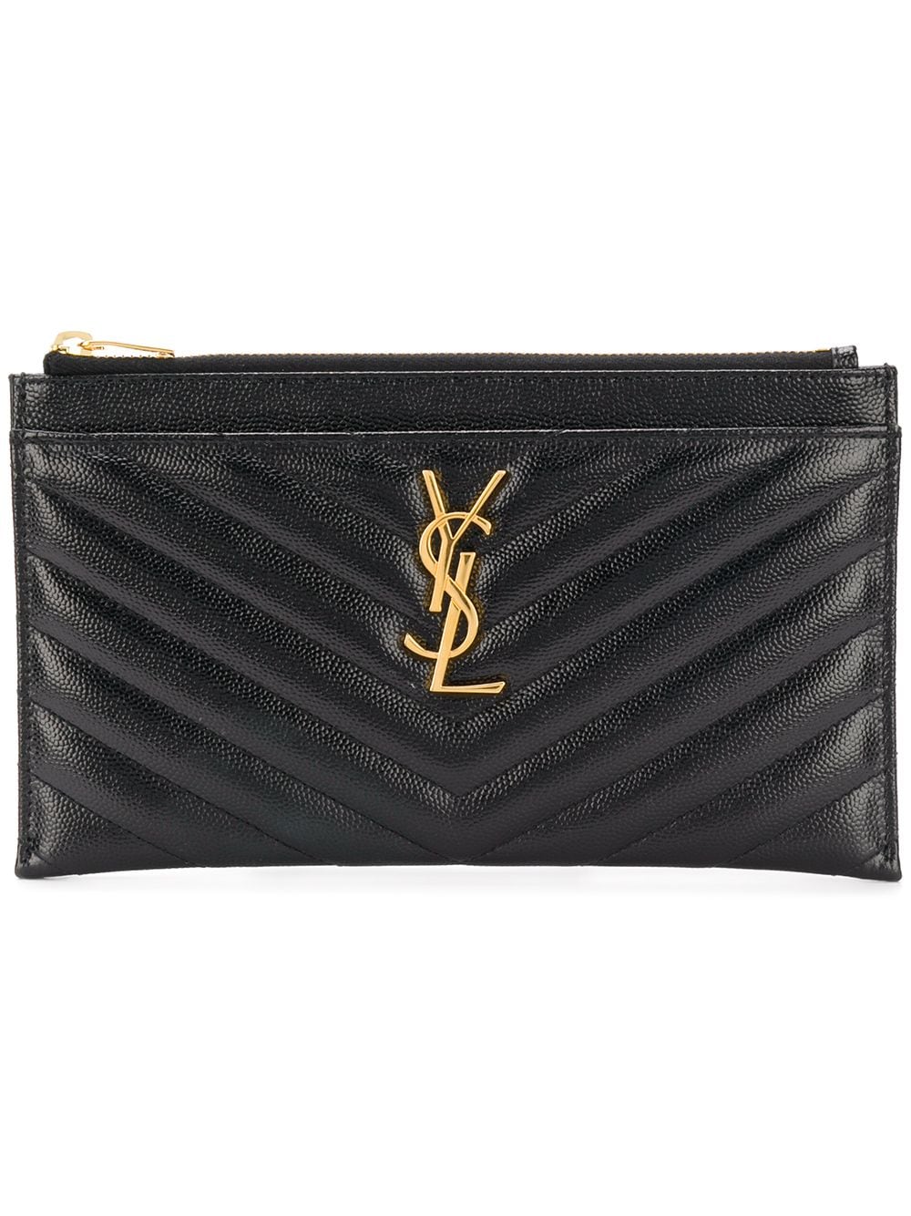 Saint Laurent Monogram matelassé quilted clutch