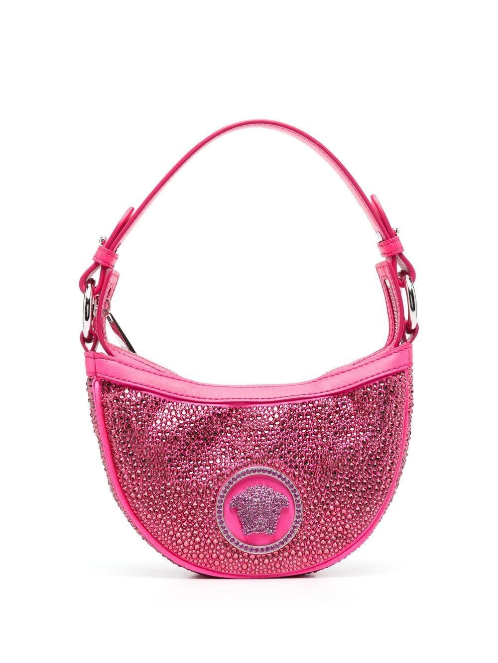 Versace Repeat crystal-embellished shoulder bag
