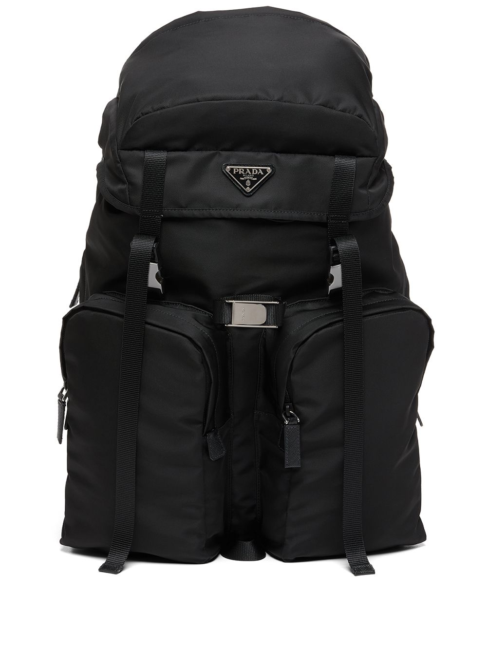 Pra*a re-nylon multi-pocket backpack