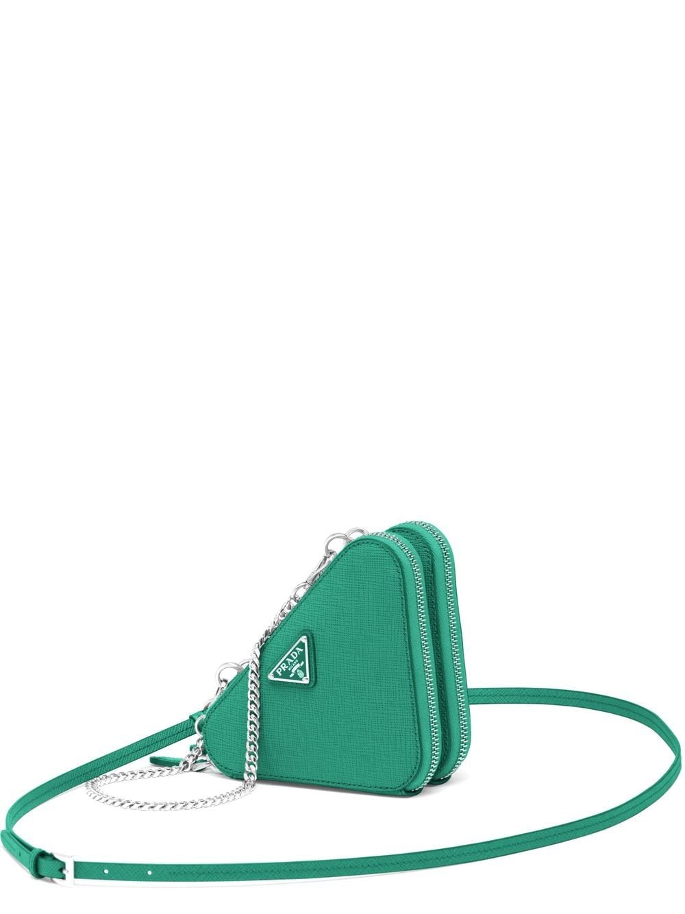 Pra*a mini triangle crossbody bag