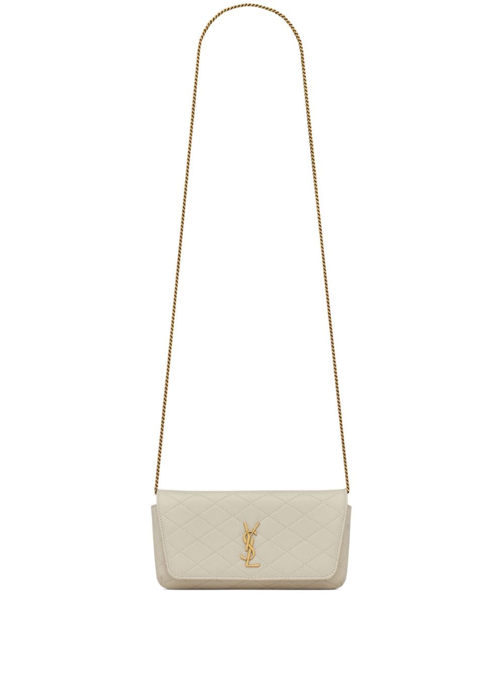 Saint Laurent Gaby quilted leather phone case