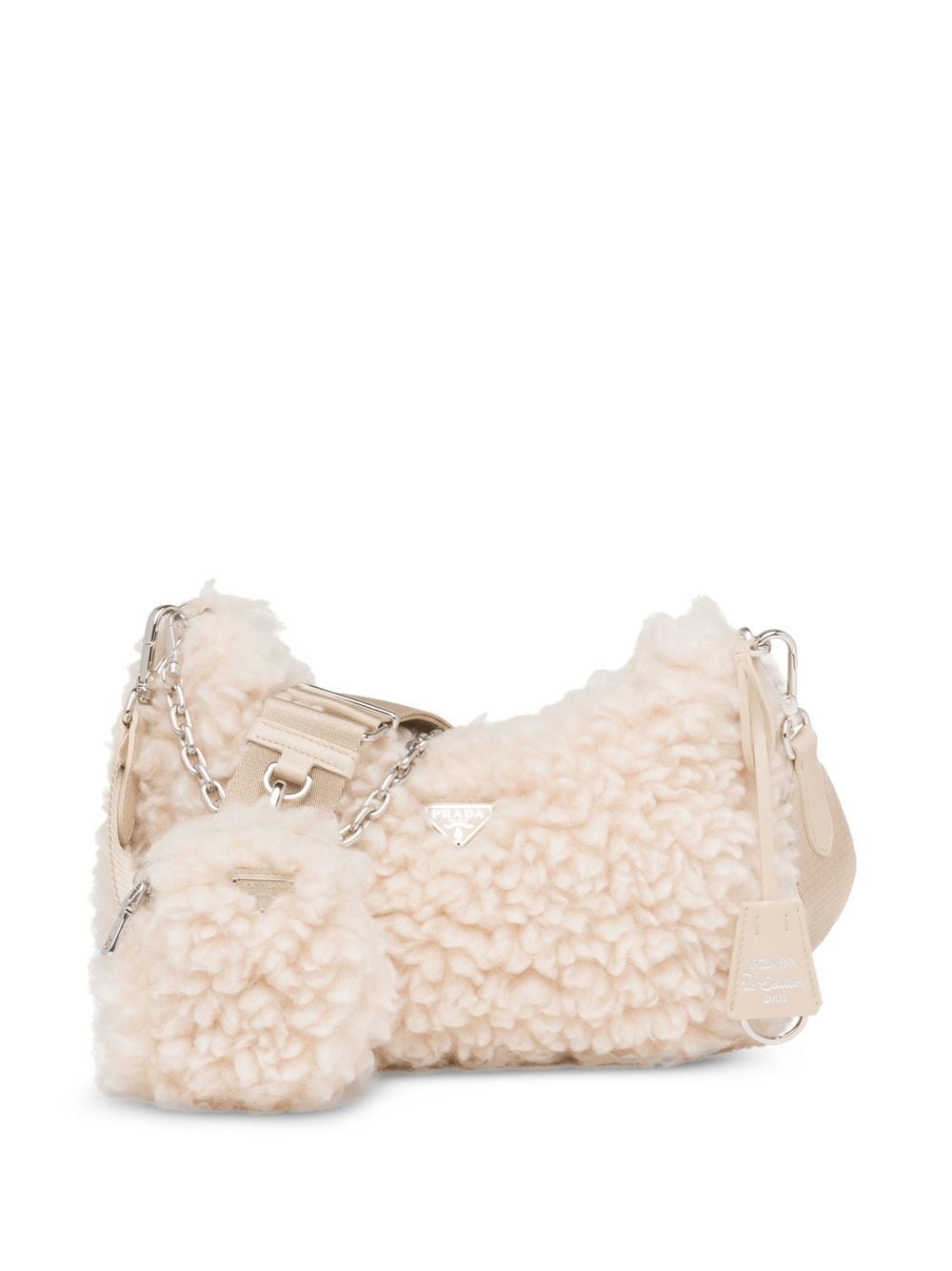 Pra*a re-edition 2005 knitted mini bag