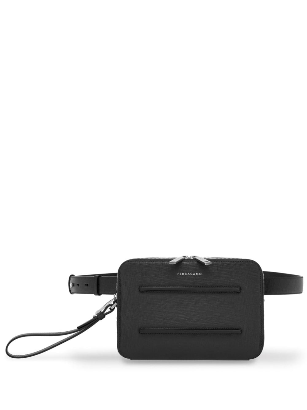 Ferragamo logo-plaque leather belt bag