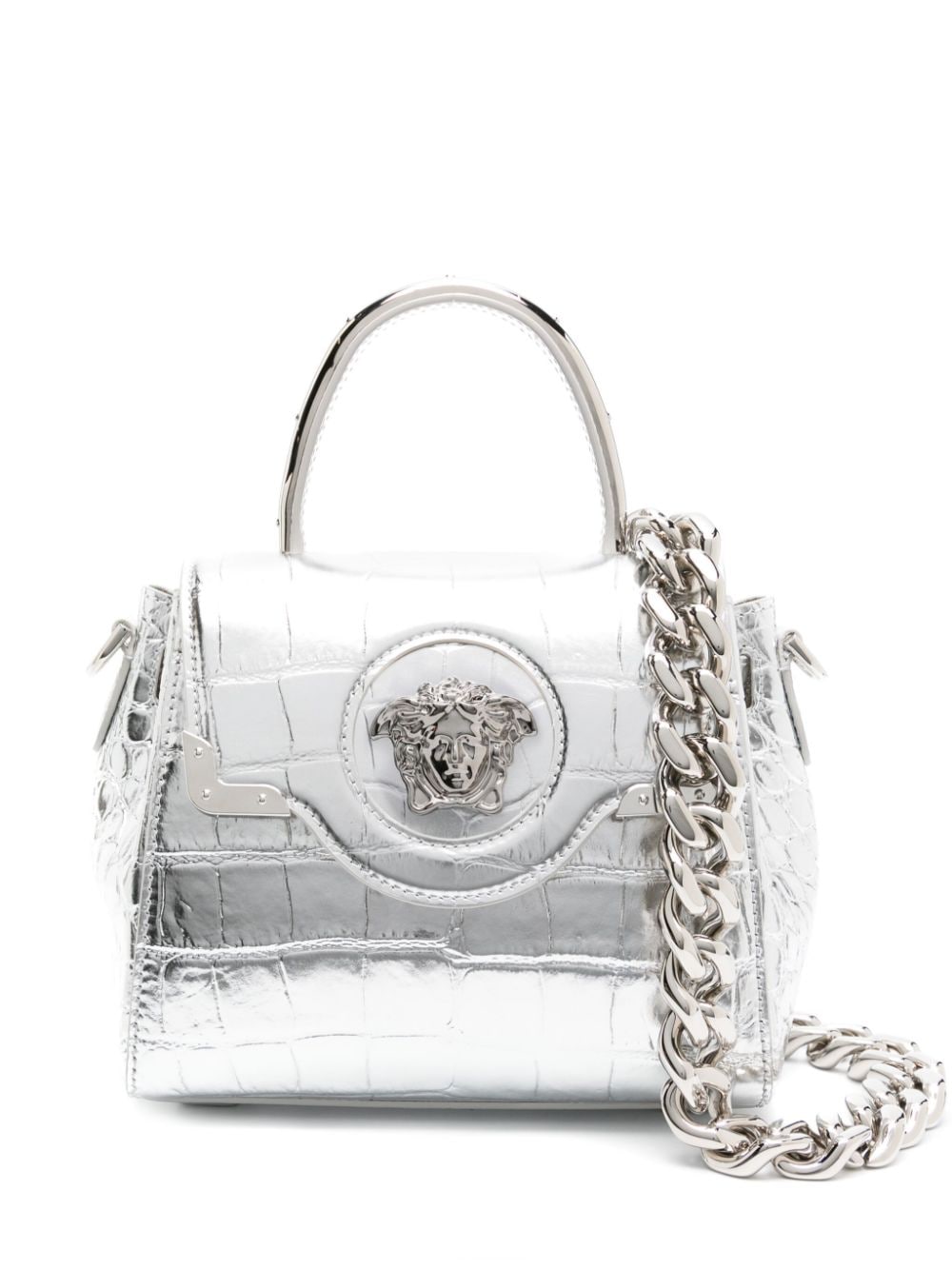 Versace small La Medusa leather tote bag