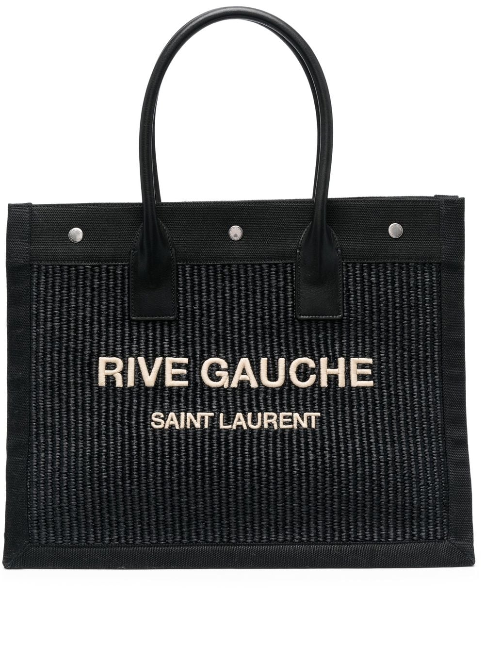 Saint Laurent Rive Gauche woven tote bag