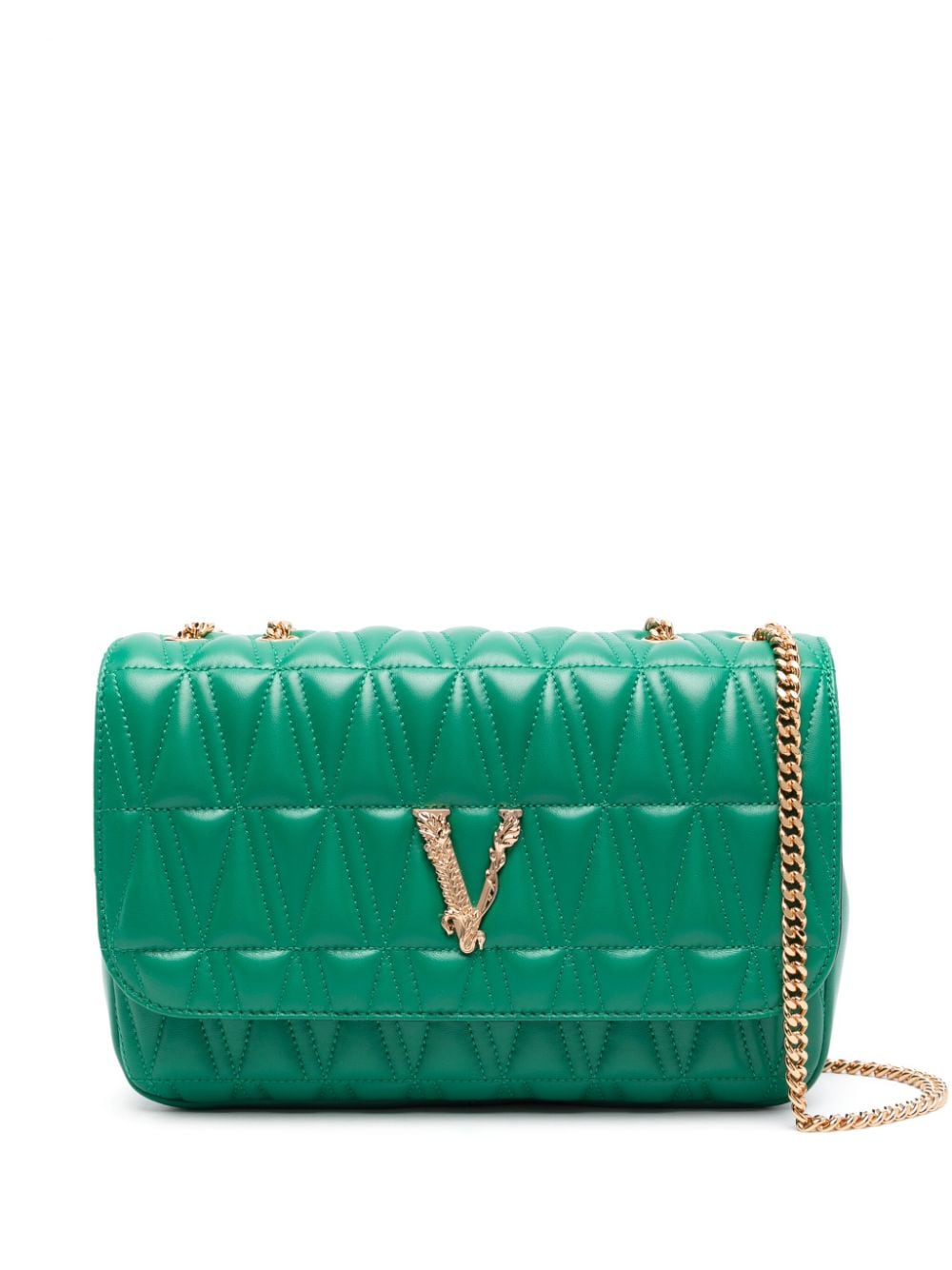 Versace Virtus quilted shoulder bag