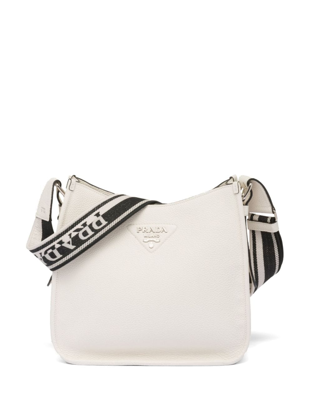 Pra*a triangle-logo hobo shoulder bag