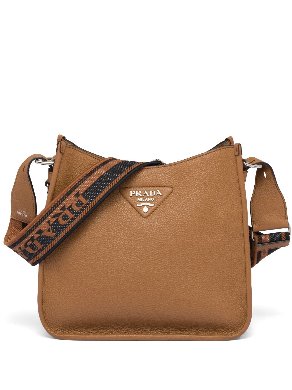Pra*a triangle-logo hobo shoulder bag