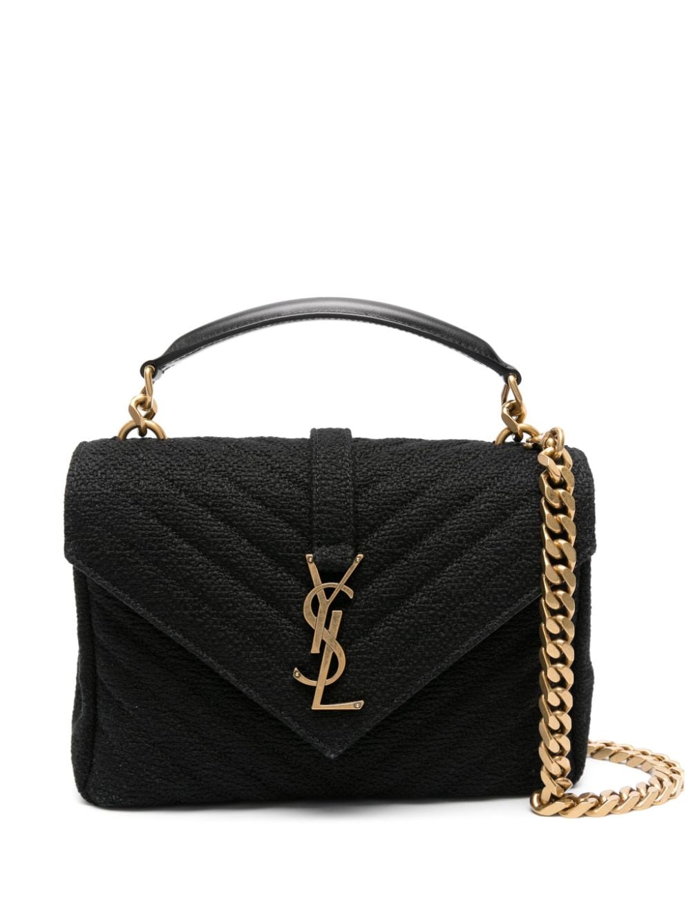Saint Laurent medium College bouclé tote bag