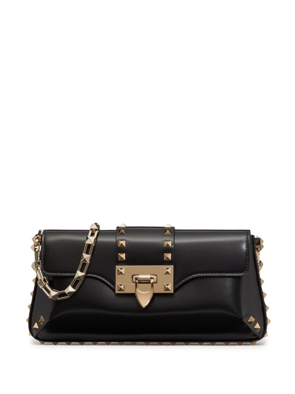 Valentino Garavani Rockstud brushed-leather shoulder bag