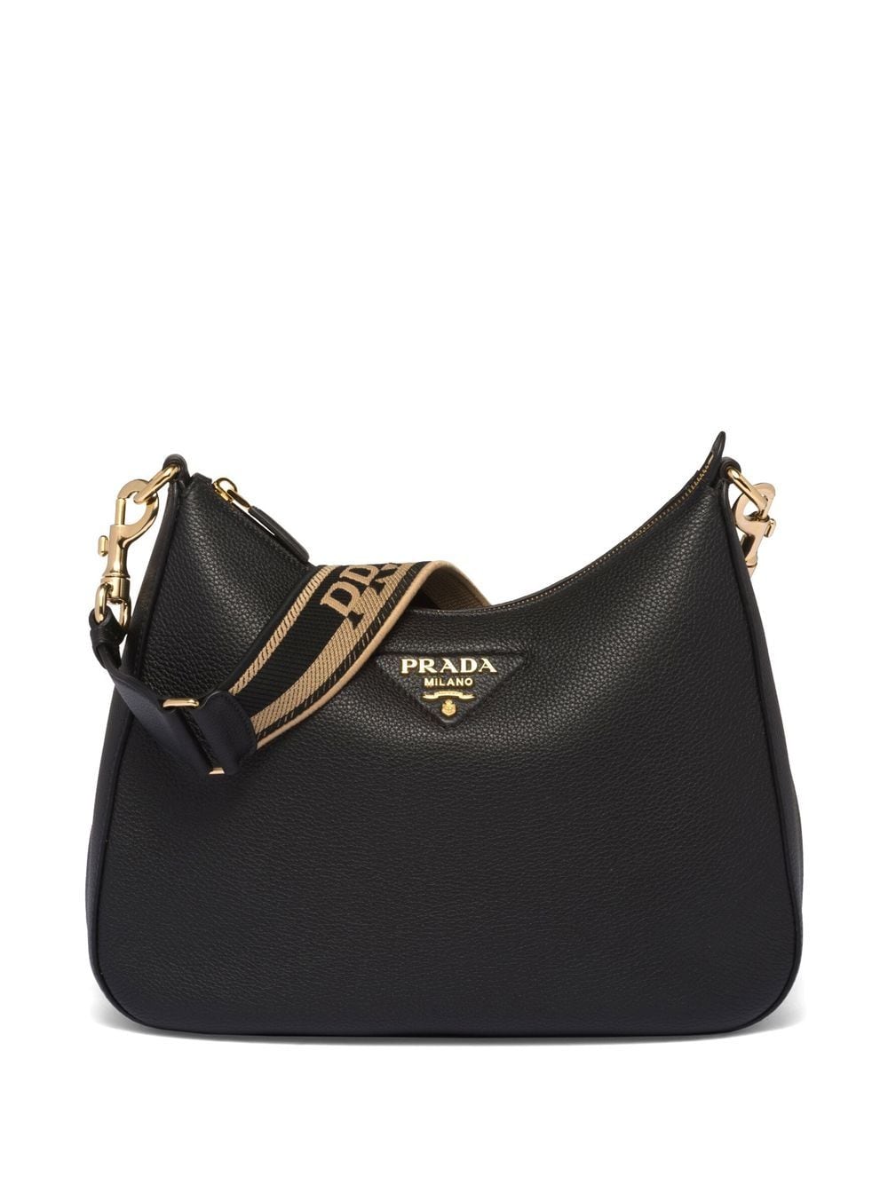 Pra*a triangle-logo shoulder bag