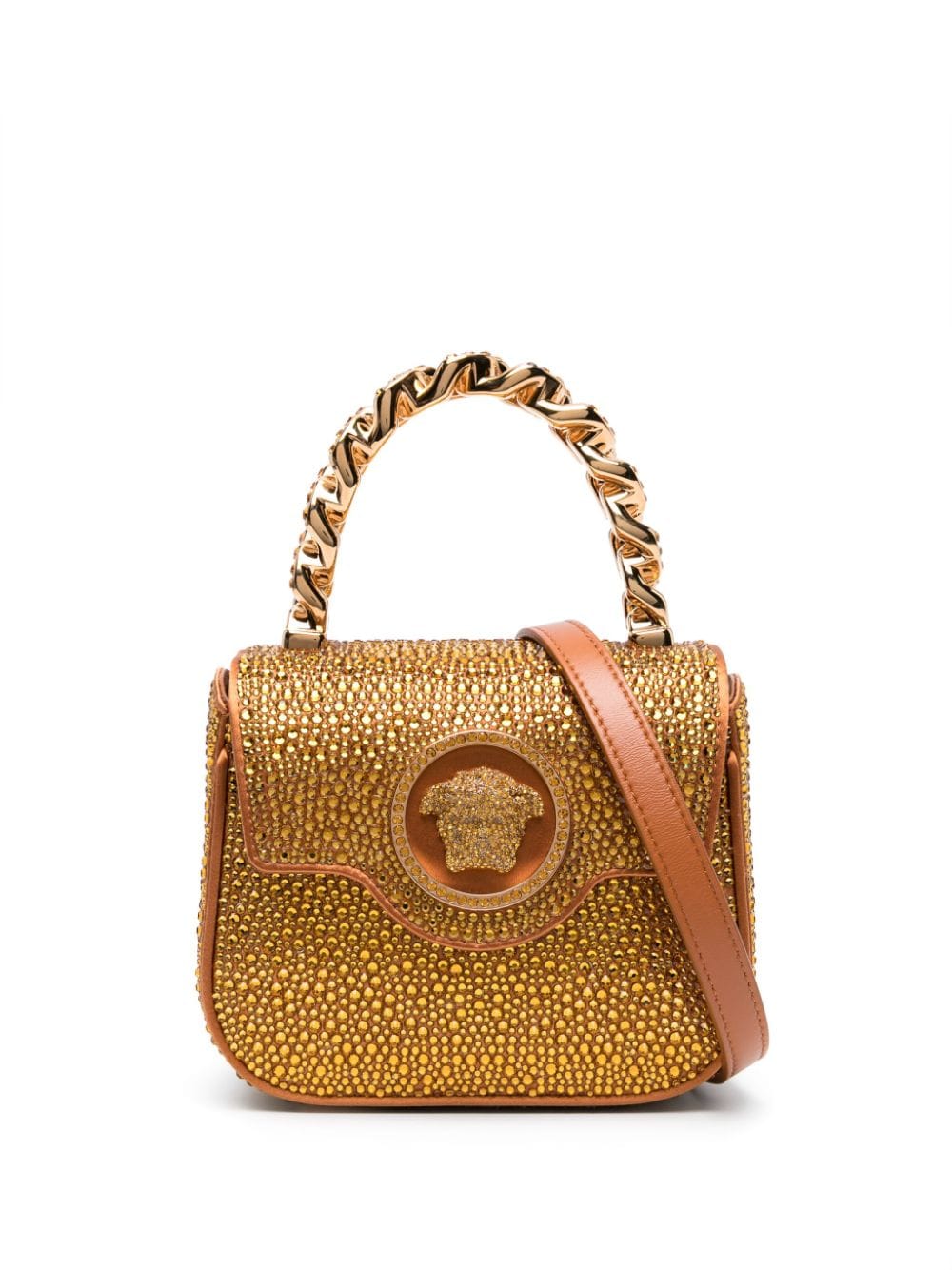 Versace Le Medusa crystal-embellished tote bag
