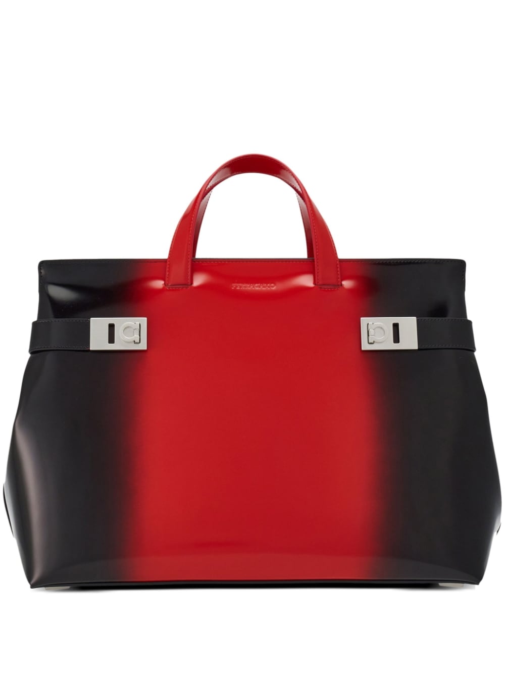 Ferragamo airbrush-effect leather tote