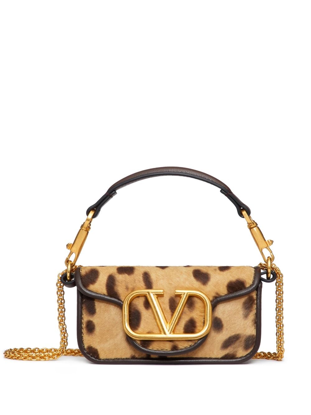 Valentino Garavani micro Locò Animalier leather shoulder bag