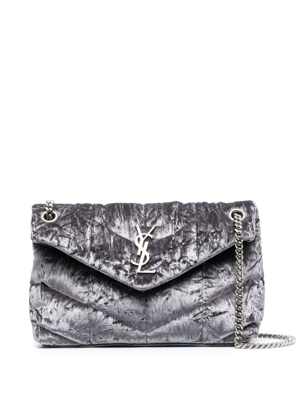 Saint Laurent small Loulou velvet shoulder bag