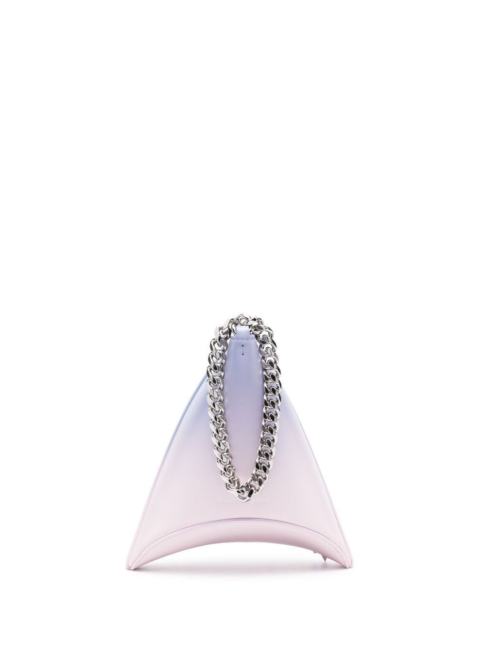 Alexander McQueen gradient-effect triangle clutch bag