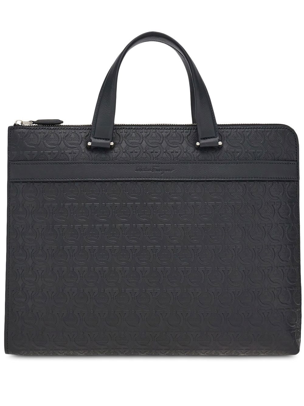Ferragamo Gancini-pattern laptop case