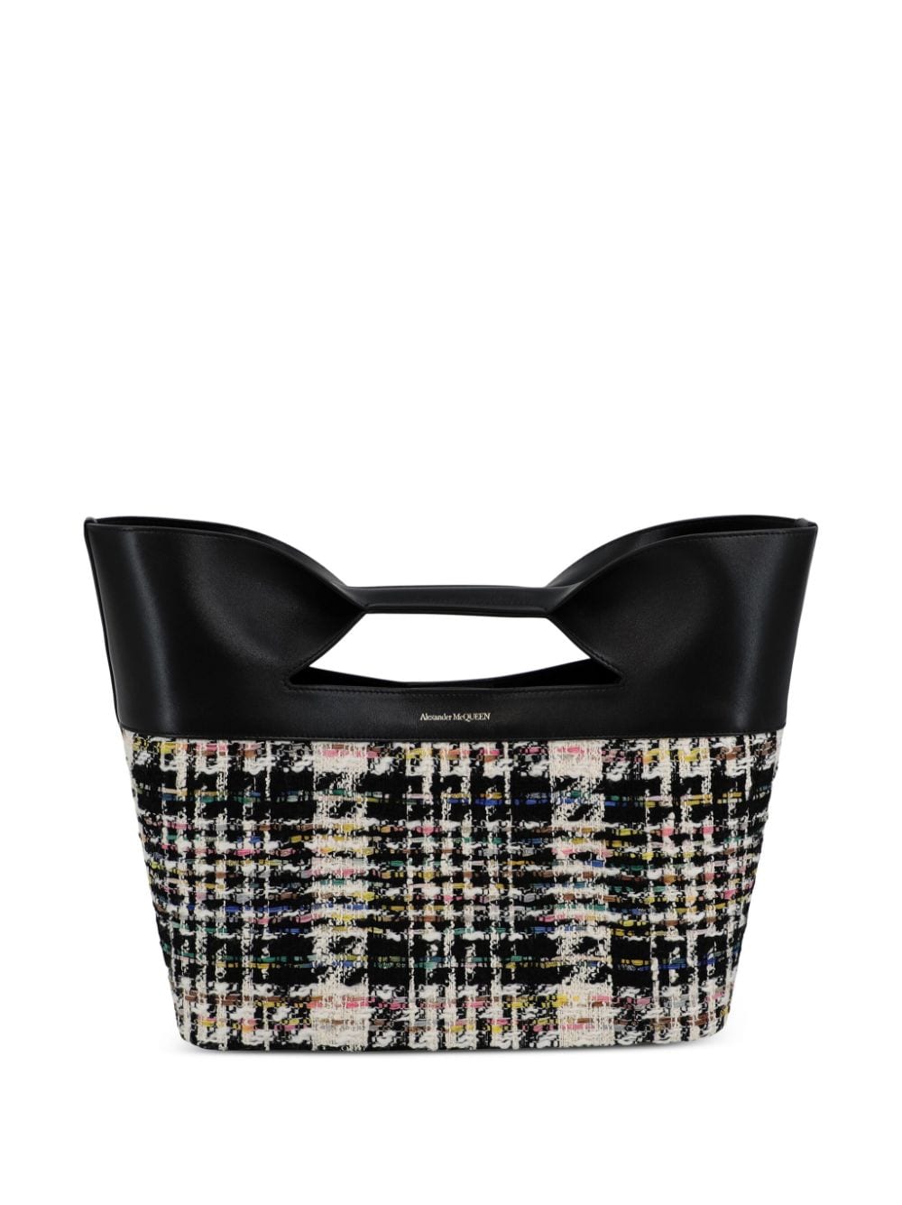 Alexander McQueen small The Bow tweed tote bag