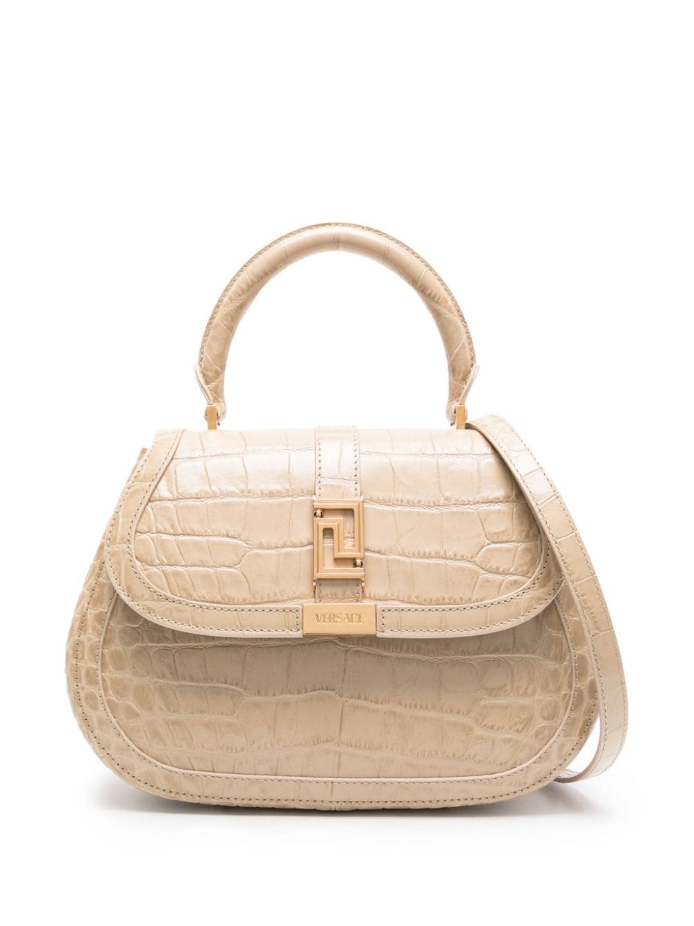 Versace Greca Goddess crocodile-effect tote bag