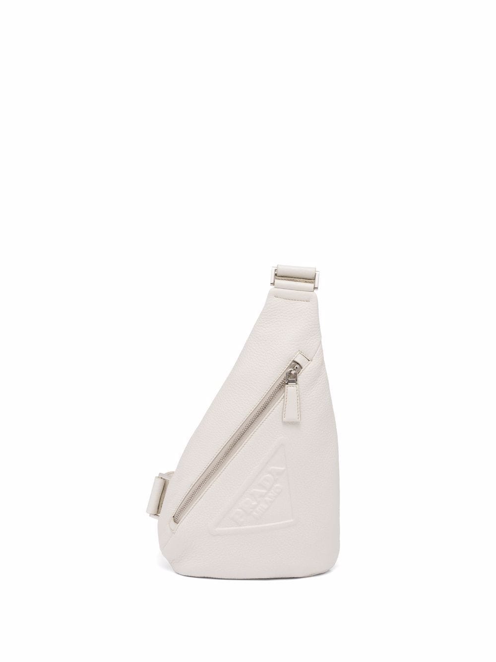 Pra*a logo-embossed cross backpack