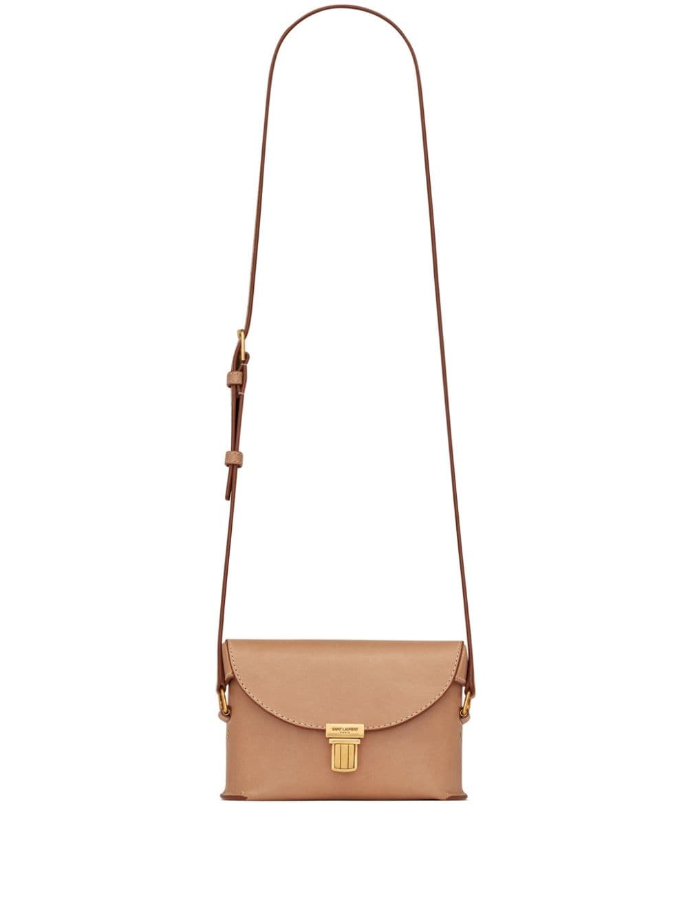 Saint Laurent logo-engraved leather crossbody bag